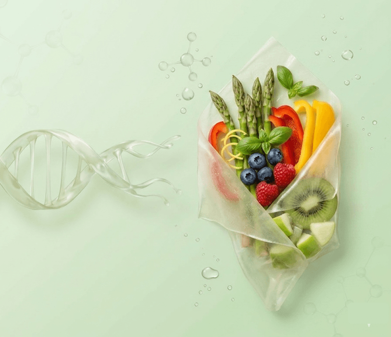 绿色可食包装示意图
